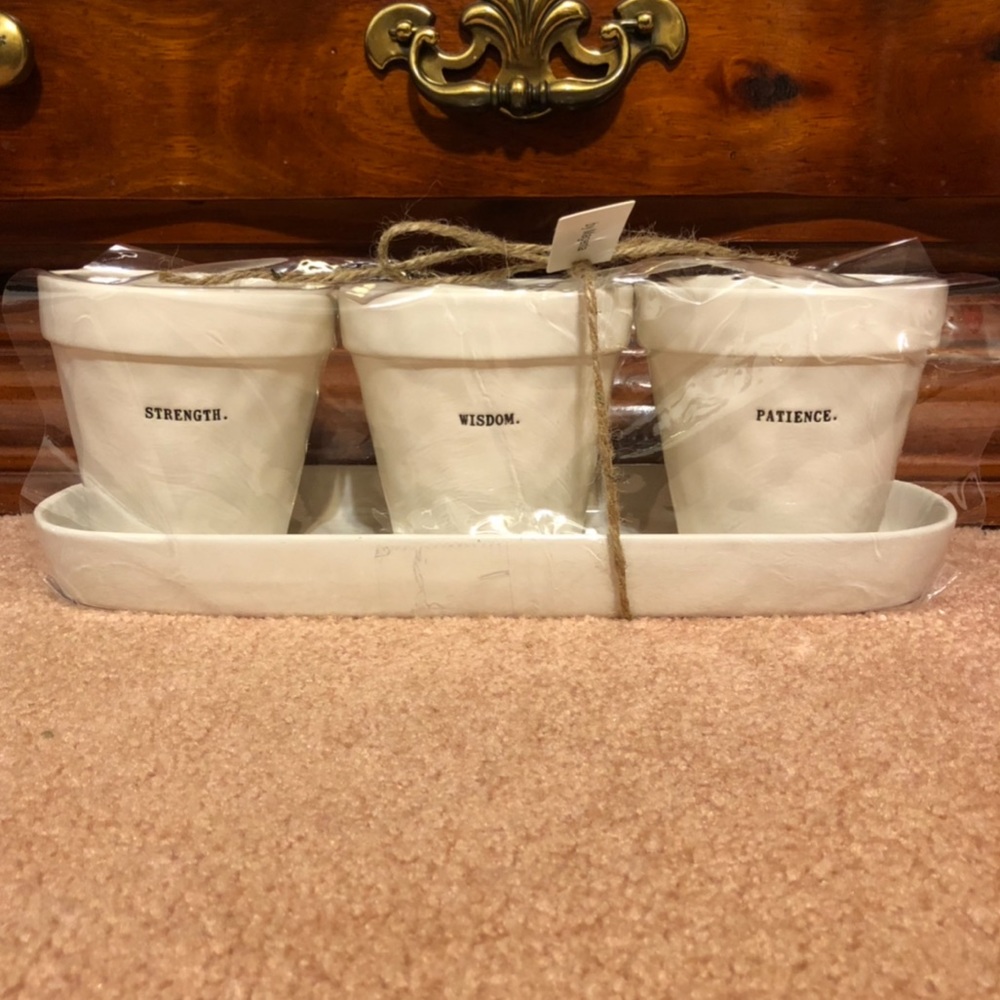 Rae Dunn Planting Pots